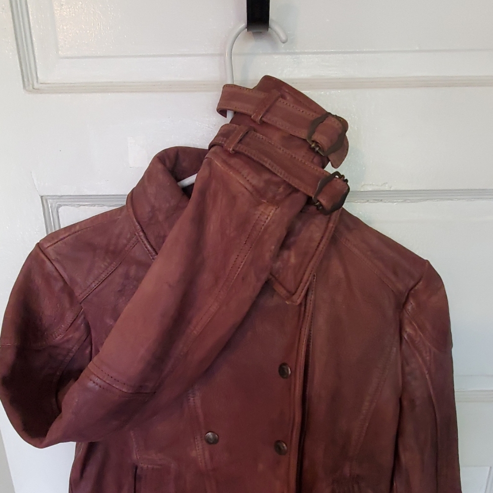 NEW Free People Lamb Leather Moto Jacket CoatZ52-3 - Picture 3 of 5